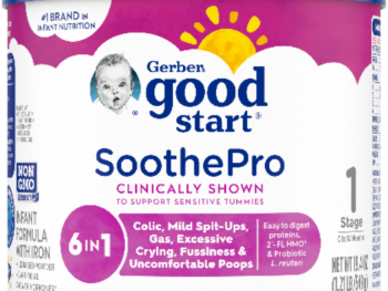 FDA MedWatch – Limited Quantity of Gerber Good Start SootheProTM Powdered Infant Formula by Perrigo