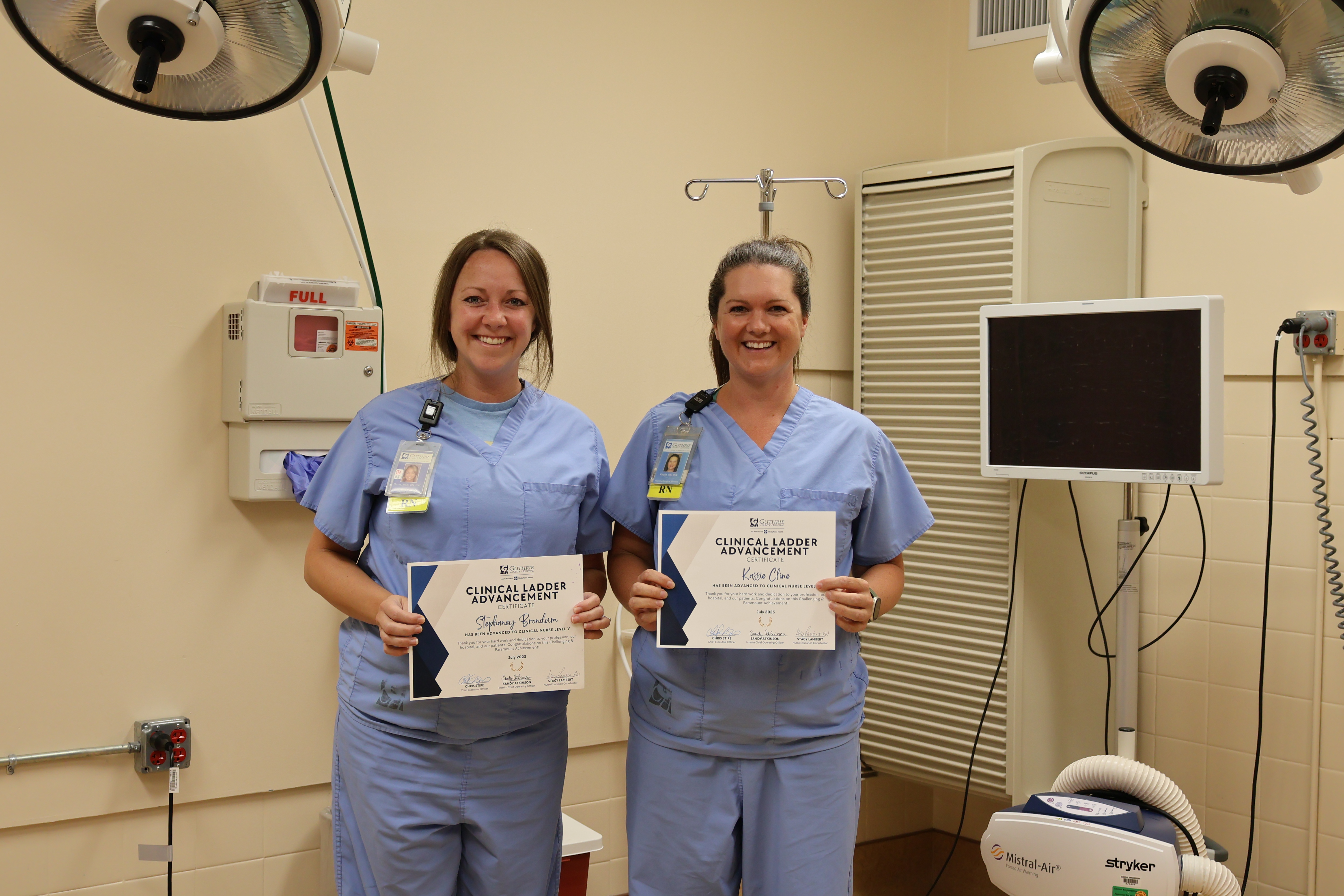 Two Nurses Advance in Nursing Clinical Ladder Program