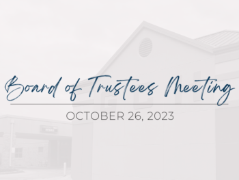 Board Of Trustees Meeting Information