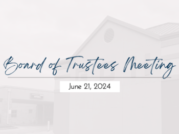 Special Board Of Trustees Meeting Information