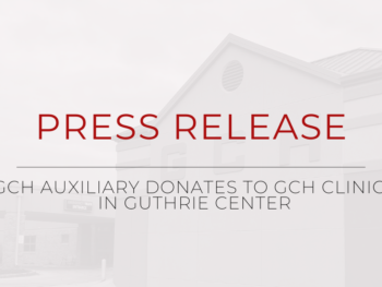 GCH Auxiliary Donates to GCH Clinics in Guthrie Center